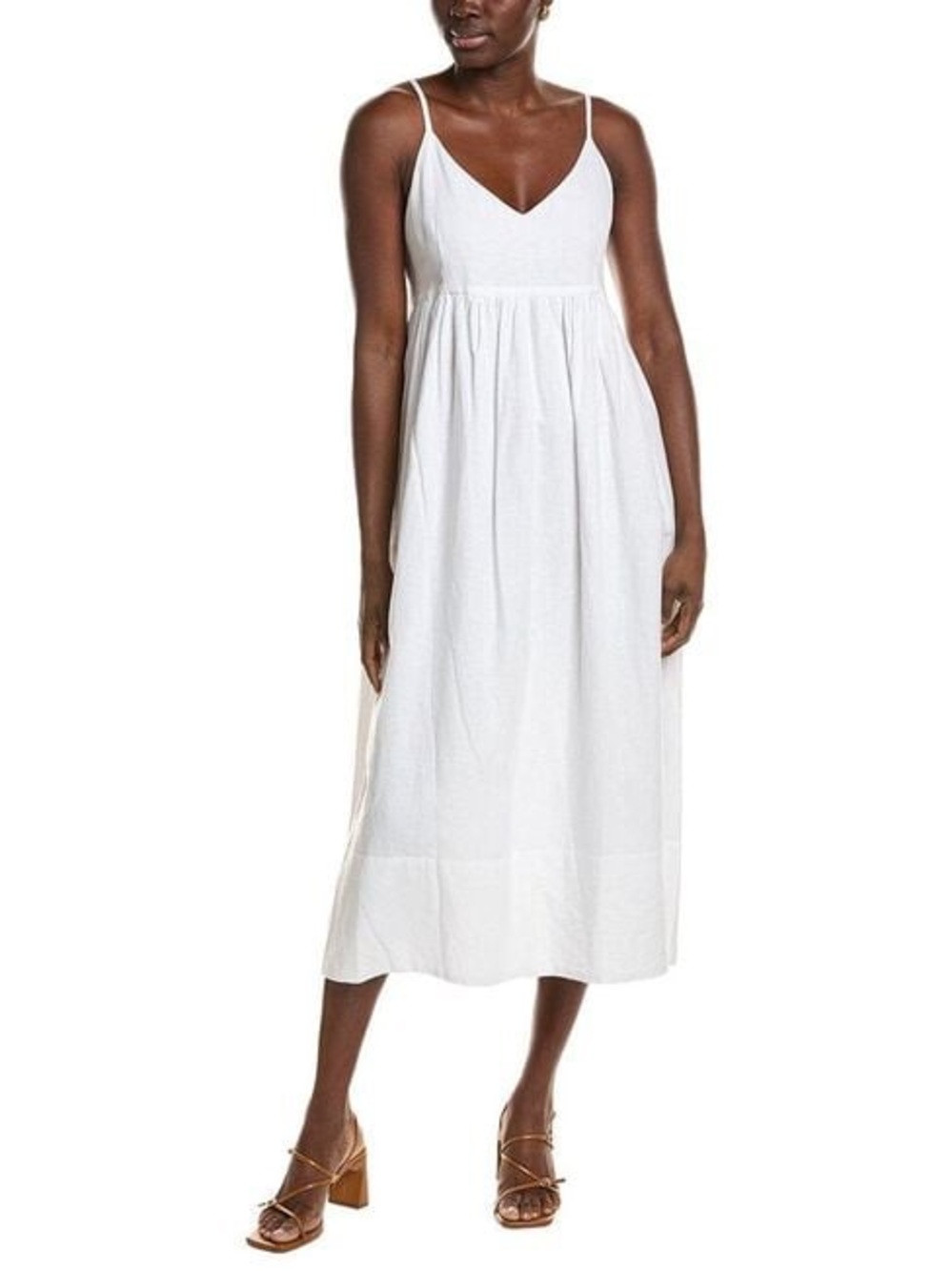 NWT J McLaughlin Wendy Linen Blend Maxi Large White